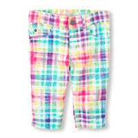 plaid skimmer shorts