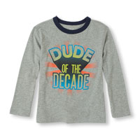 Long Sleeve 'Dude Of The Decade' Graphic Tee