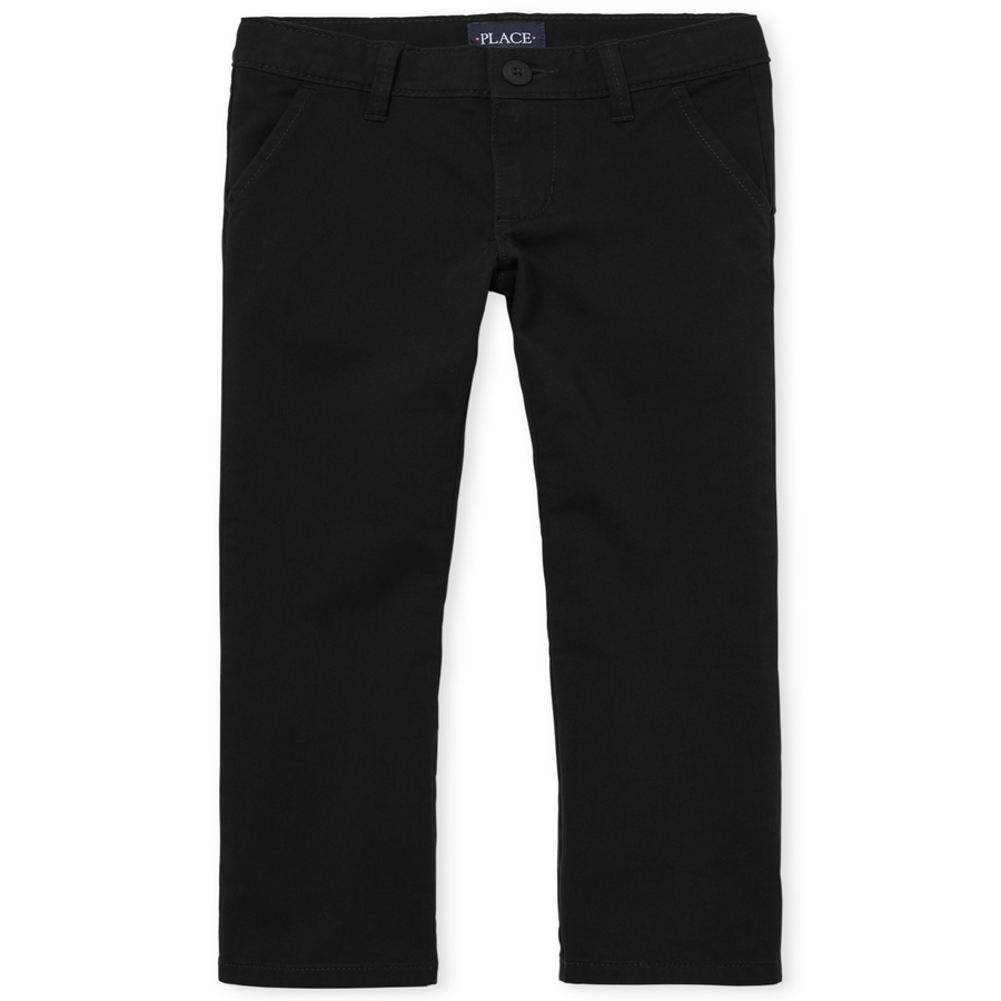 girls black uniform pants