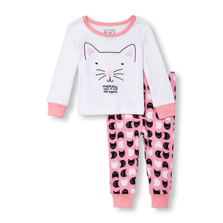 Baby And Toddler Girls Long Sleeve Mommy Thinks Im The Cats Pajamas