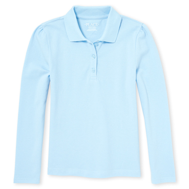 Girls Long Sleeve Classic Polo