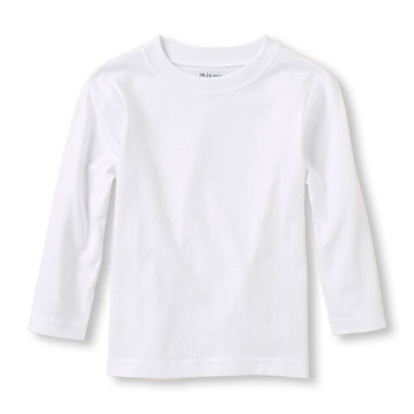 Toddler Boys Long Sleeve Solid Top