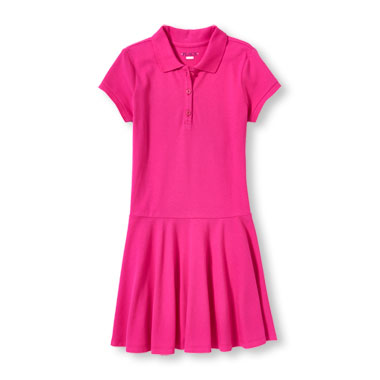 Girls Short Sleeve Polo Dress