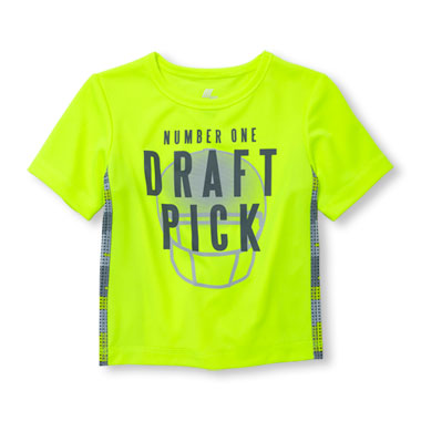 Toddler Boys PLACE Sport Short Sleeve Graphic Side-Pieced Neon ...