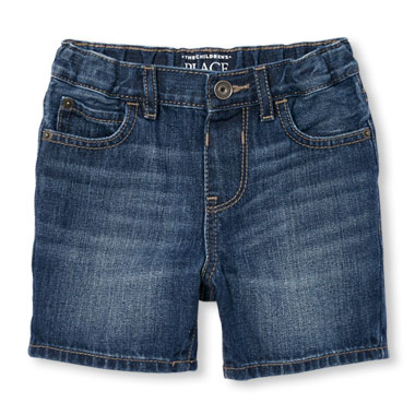 Toddler Boys Five-Pocket Denim Shorts - Blue Indigo Wash