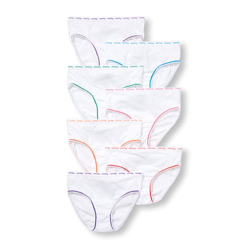 

Girls Days Of The Week Briefs 7-Pack - White - The Children's Place