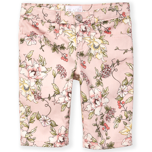 

s Floral Skimmer Shorts - Pink - The Children's Place