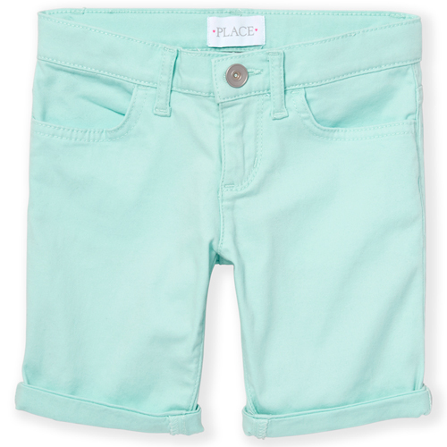 

s Roll Cuff Skimmer Shorts - Blue - The Children's Place