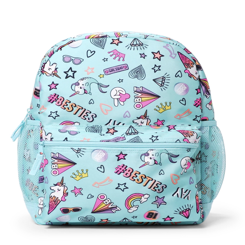 

Girls Unicorn Rainbow Doodle Backpack - Green - The Children's Place