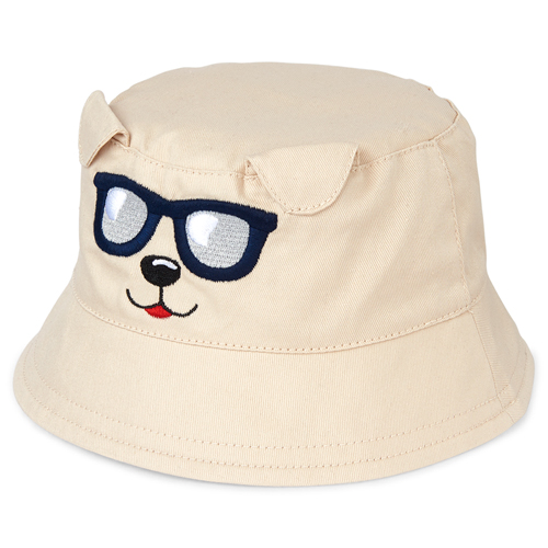 

Newborn Baby Boys Puppy Bucket Hat - Tan - The Children's Place