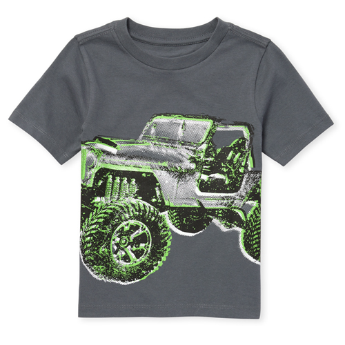 

s Baby And Toddler Boys Jeep Graphic Tee - Gray T-Shirt - The Children's Place