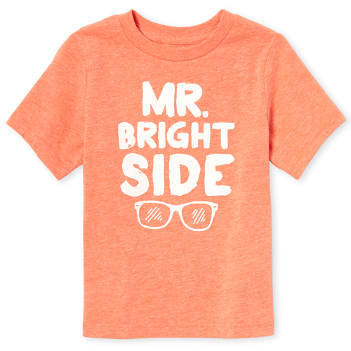 

s Baby And Toddler Boys Bright Side Graphic Tee - Orange T-Shirt - The Children's Place