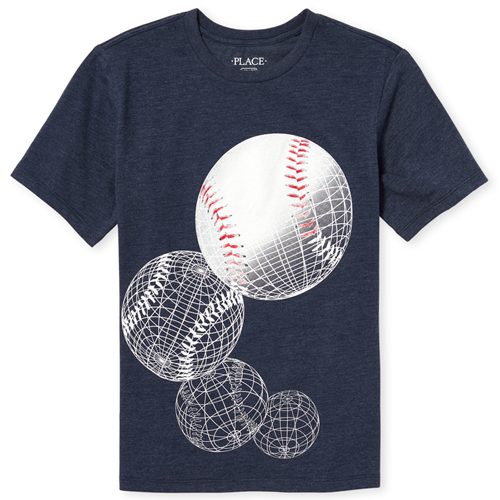 Boys Clothes The Children S Place Free Shipping - boys short sleeve baseball graphic tee