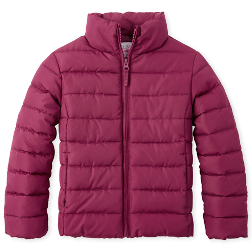 

Girls Puffer Jacket - Pink - The Children's Place