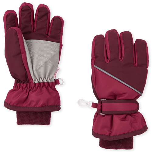 

Girls Colorblock Ski Gloves - Pink - The Children's Place