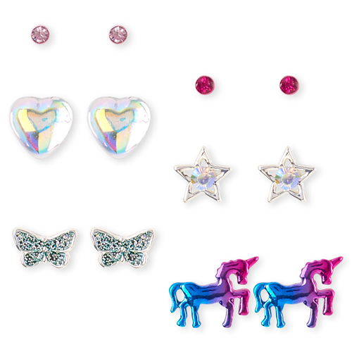 

Girls Unicorn Butterfly Earrings 6-Pack - Multi - The Children's Place