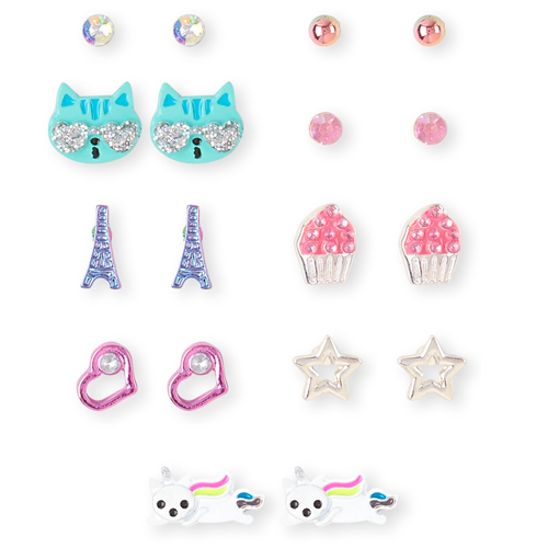 

Girls Caticorn Earrings 9-Pack - Multi - The Children's Place