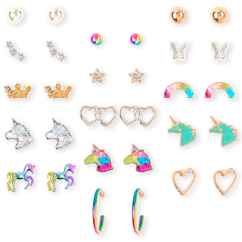 

Girls Rainbow Unicorn Earrings 15-Pack - Multi - The Children's Place