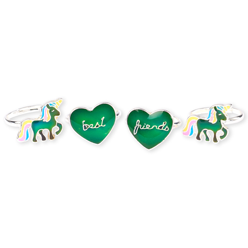 

Girls Unicorn Bff Mood Ring 4-Pack - Multi - The Children's Place