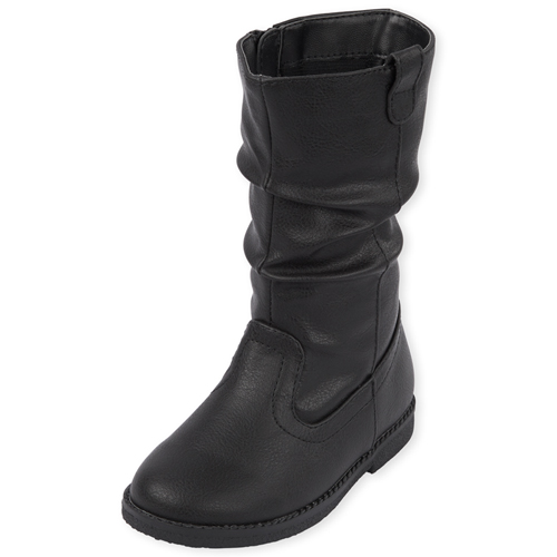 

s Toddler Slouch Boots - Black - The Children's Place