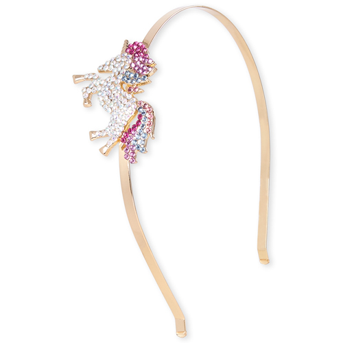 

Girls Rhinestud Unicorn Metal Headband - Multi - The Children's Place