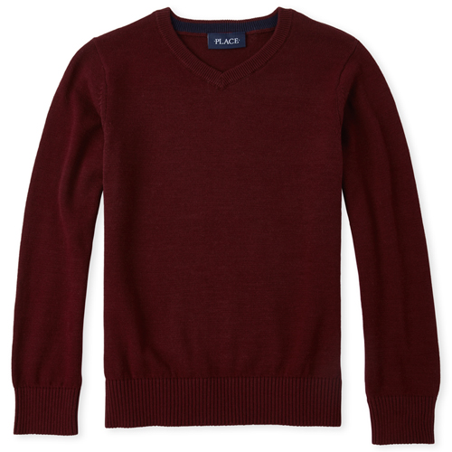 

Boys Boys V-Neck Sweater - Red - The Children's Place