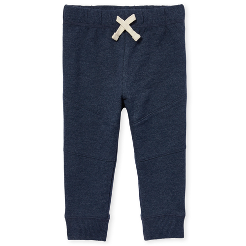 

Newborn Baby And Toddler Boys Active French Terry Moto Jogger Pants - Blue - The Children's Place