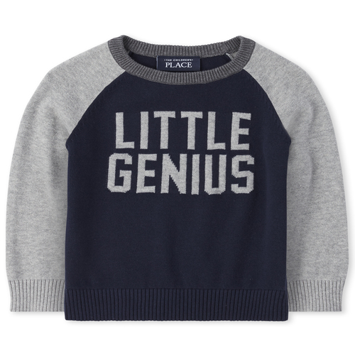 

s Baby And Toddler Boys Genius Sweater - Blue - The Children's Place