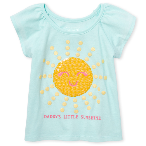 

s Baby And Toddler Embellished Top - Blue - The Children's Place