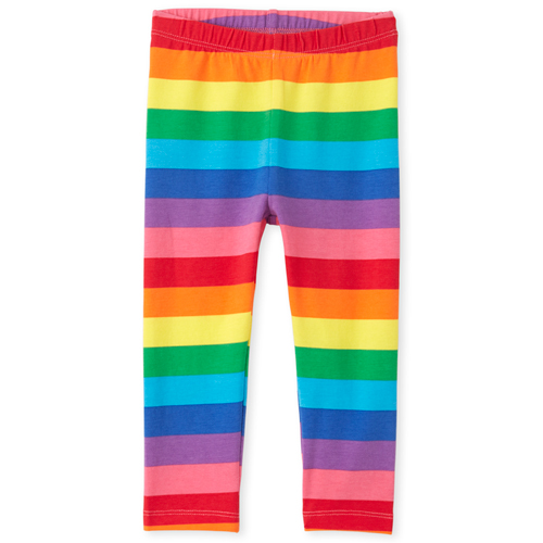 

Baby Girls Toddler Rainbow Striped Leggings - Multi - The Children's Place