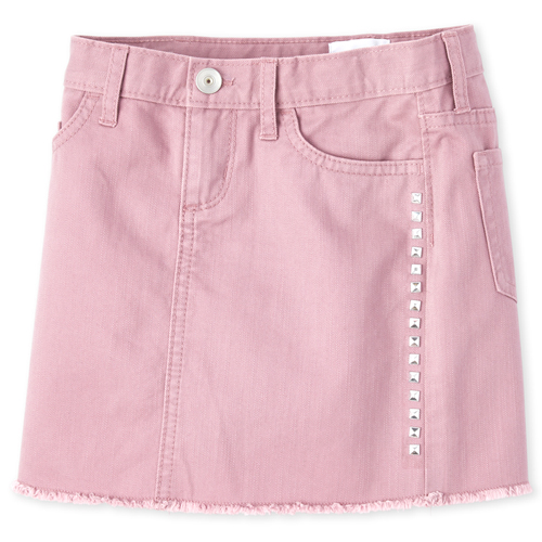 

s Studded Denim Skirt - Purple - The Children's Place