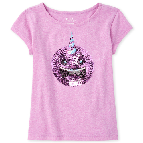 

Girls Sequin Top - Purple - The Children's Place