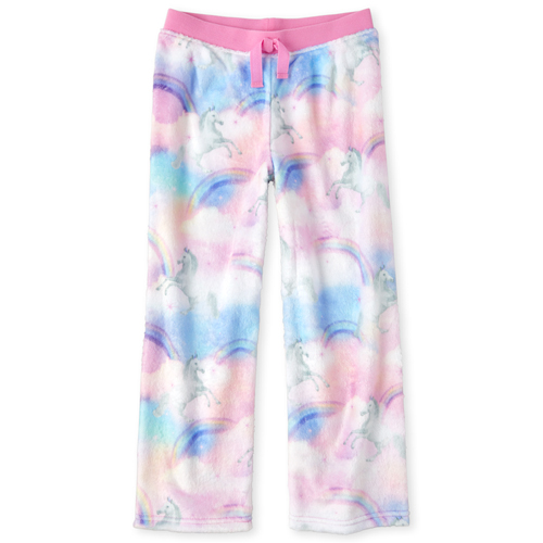 

s Unicorn Cloud Fleece Pajama Pants - Pink - The Children's Place