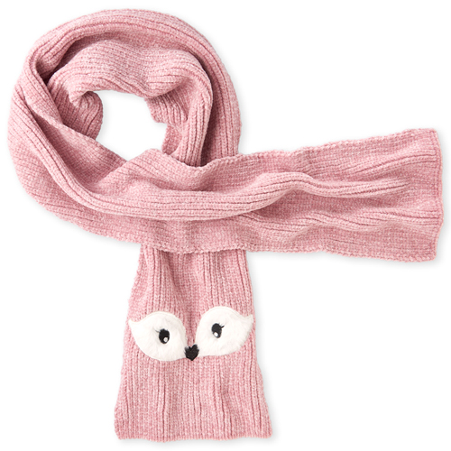 

Girls Fox Scarf - Pink - The Children's Place