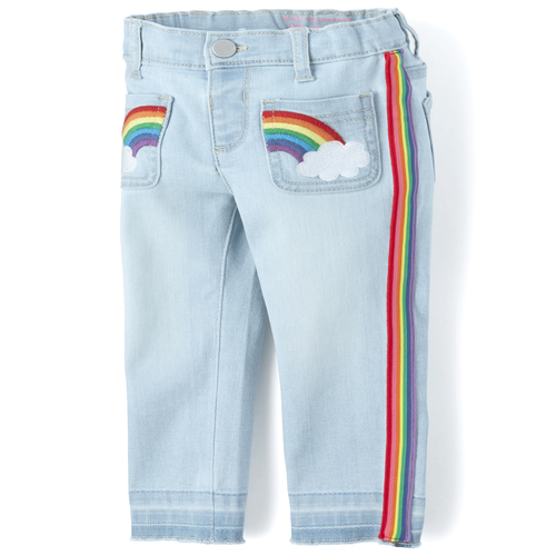 

s Baby And Toddler Happy Rainbow Jeans - Denim - The Children's Place