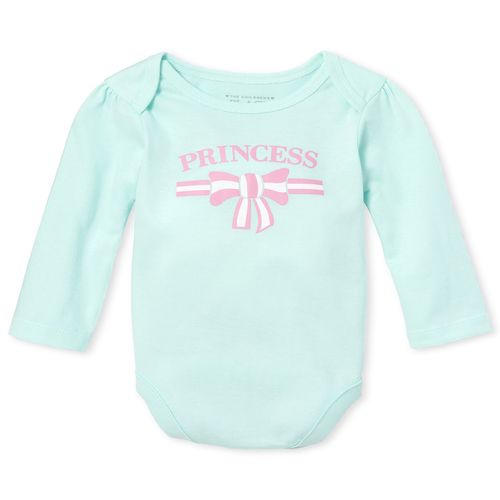 

Newborn Baby Princess Graphic Bodysuit - Blue - The Children's Place