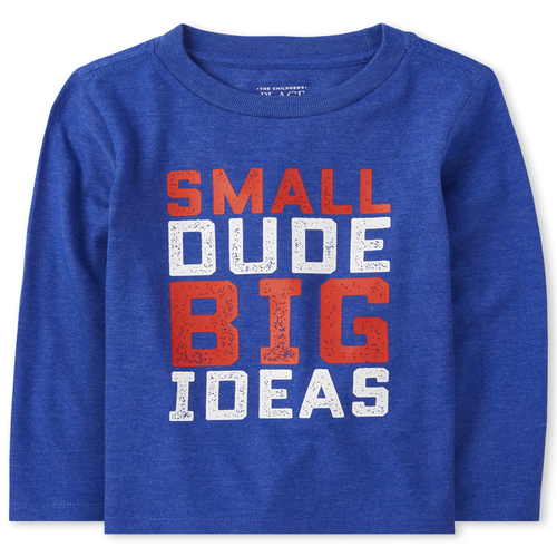 

s Baby And Toddler Boys Big Ideas Graphic Tee - Blue T-Shirt - The Children's Place