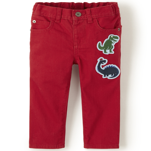 

s Baby And Toddler Boys Tiny Dino Denim Jeans - Red - The Children's Place