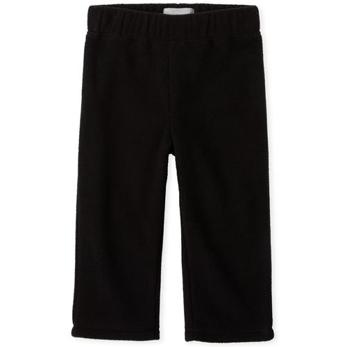 

Baby Girls Toddler Glacier Fleece Pants - Black - The Children's Place