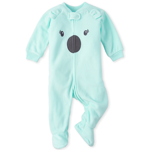 

s Baby And Toddler Totally Koalified Matching Fleece One Piece Pajamas - Green - The Children's Place