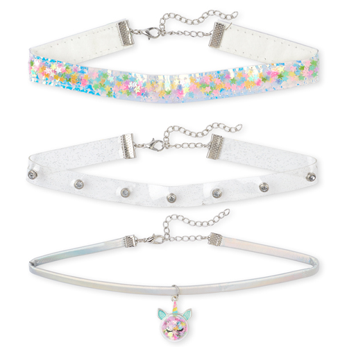 

Girls Shakey Unicorn Choker Necklace 3-Pack - Multi - The Children's Place