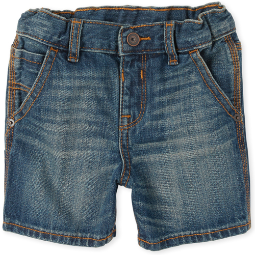 

Newborn Baby And Toddler Boys Utility Denim Shorts - The Children's Place