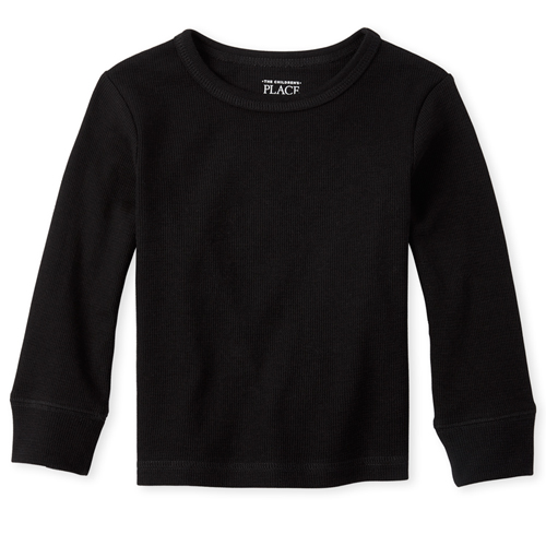 

s Baby And Toddler Boys Thermal Top - Black - The Children's Place