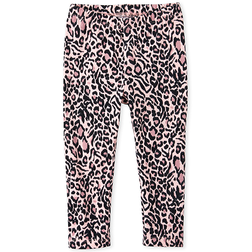 

Baby Girls Baby And Toddler Leopard Leggings - Pink - The Children's Place