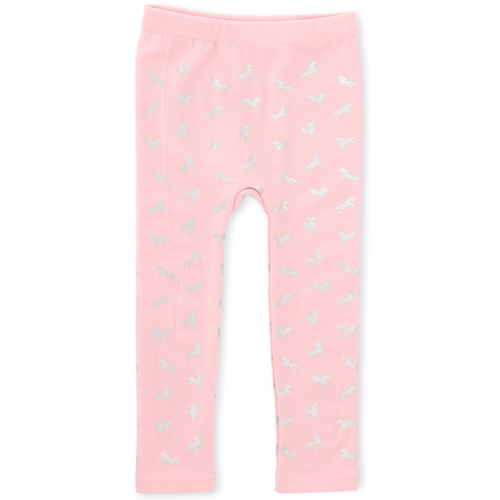 

Baby Girls Toddler Print Fleece Lined Leggings - Pink - The Children's Place