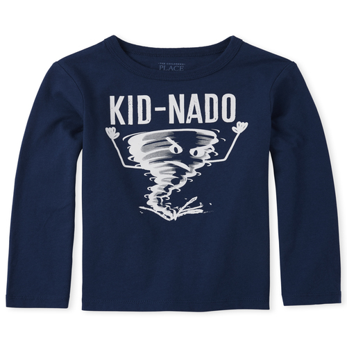 

s Baby And Toddler Boys Kid-Nado Graphic Tee - Blue T-Shirt - The Children's Place