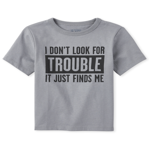 

s Baby And Toddler Boys Robot Graphic Tee - Gray T-Shirt - The Children's Place