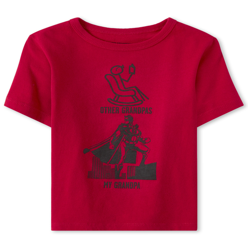 

s Baby And Toddler Boys Grandpa Graphic Tee - Red T-Shirt - The Children's Place