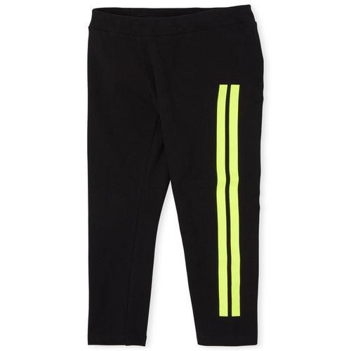 

Girls Active Side Stripe Leggings - Black - The Children's Place