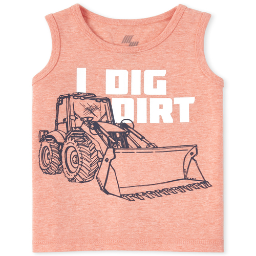 

s Baby And Toddler Boys Mix And Match Truck Tank Top - Orange - The Children's Place